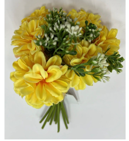 Flor "Daisy" 25cm amarillo - ZHB