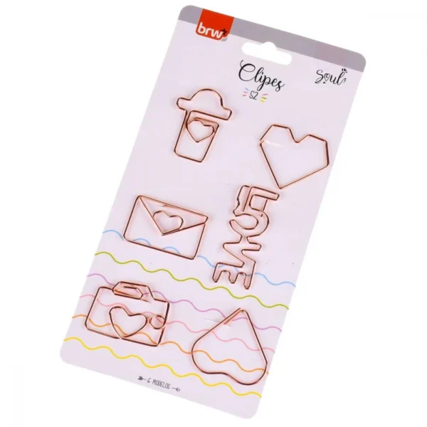 BRW CLIP ROSE GOLD 6PC - Imagen 6