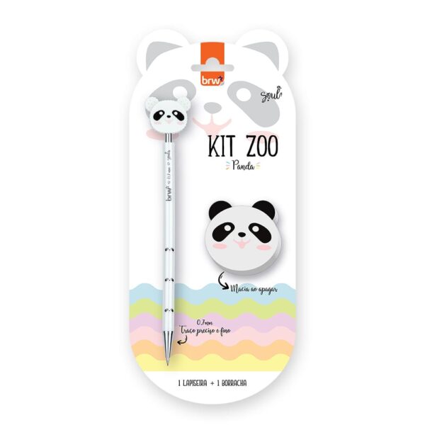 BRW KIT PANDA LÁPIZ & BORRADOR - Imagen 3
