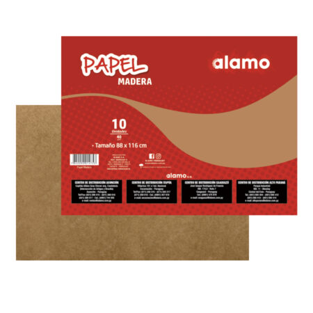 ALAMO PAPEL MADERA 10PC
