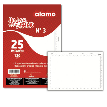 ALAMO HOJAS 3 25PC