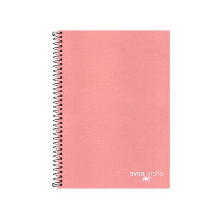 AVON CUADERNO ESPIRAL UNIVERSITARIO ROSA 96H RAYADO