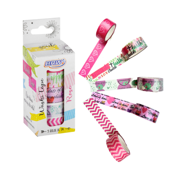 BRW WASHI TAPE ROSE - Imagen 2