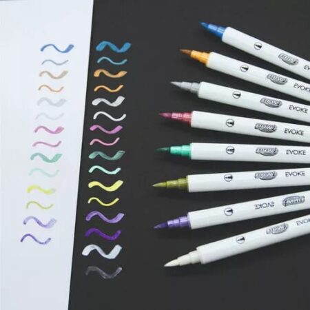 BRW DUAL BRUSH METALIZADO 8PC