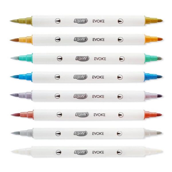 BRW DUAL BRUSH METALIZADO 8PC - Imagen 2