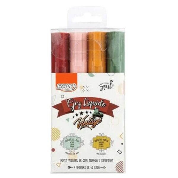 BRW GIZ LÍQUIDO VINTAGE 4PC - Imagen 2