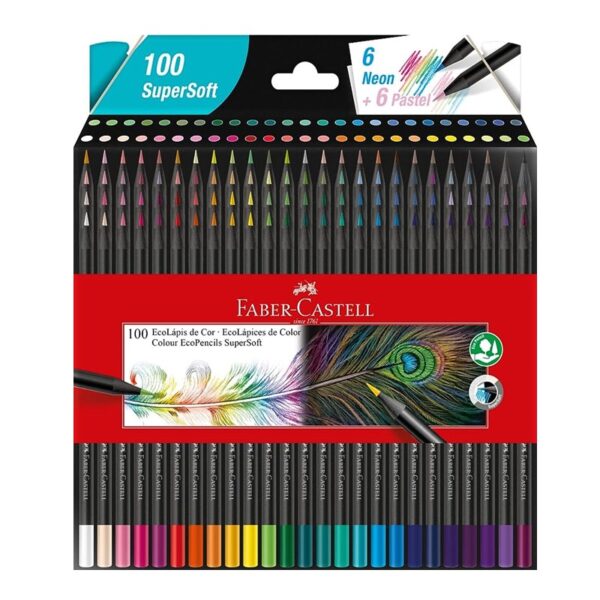 FABER LÁPIZ COLOR SOFT 100PC - Imagen 3