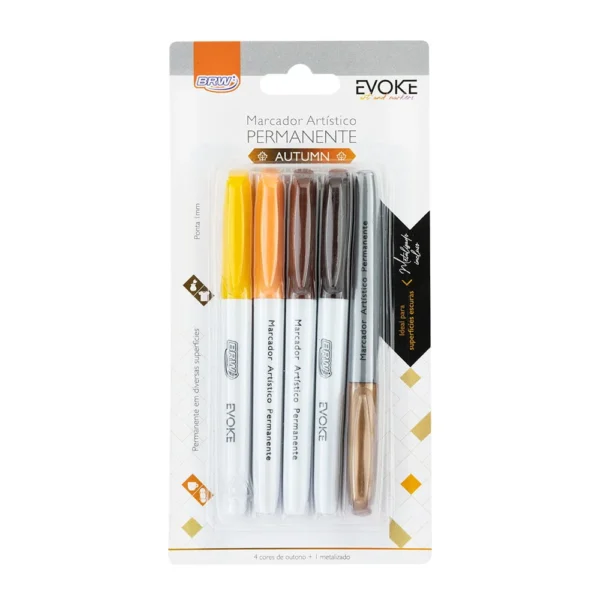 BRW MARCADOR 6PC PERMANENTE AUTUMN - Imagen 3