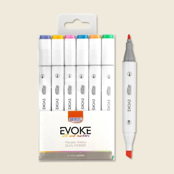 BRW MARCADOR 6PC PASTEL
