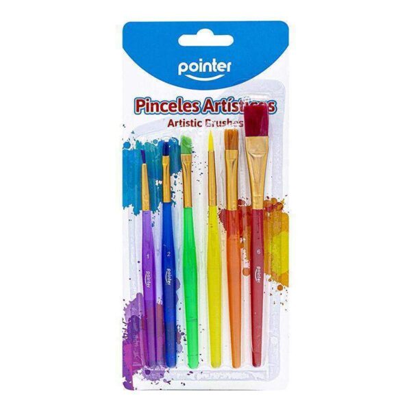 POINTER PINCELES 6PC COLORIDOS