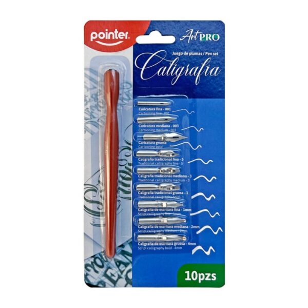 POINTER PLUMA CALIGRAFÍA 10PC