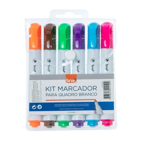 BRW MARCADOR 6PC PIZARRA - Imagen 2