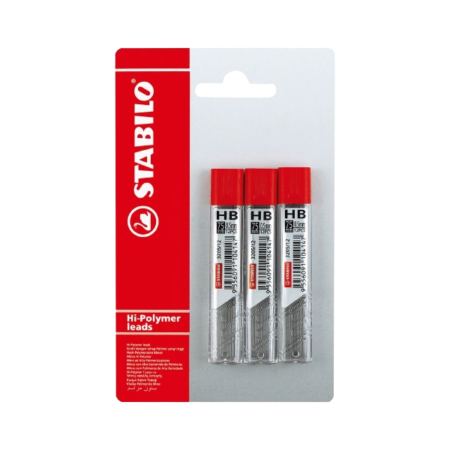 STABILO MINA 0.5MM 3PC