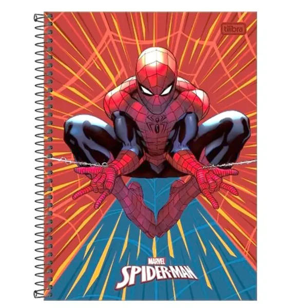 TILIBRA CUADERNO UNIVERSITARIO RAYADO ESPIRAL 80HOJAS SPIDERMAN - Imagen 3