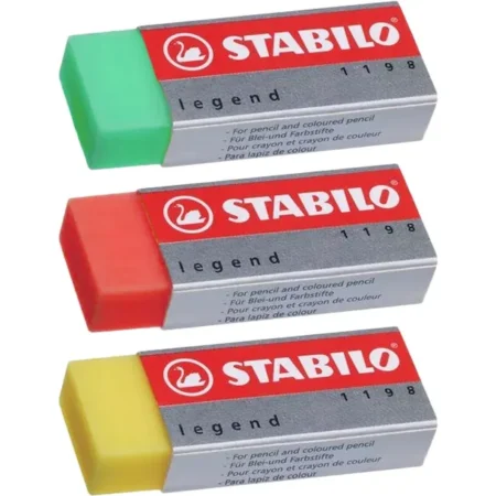 STABILO BORRADOR 3PC COLORIDO