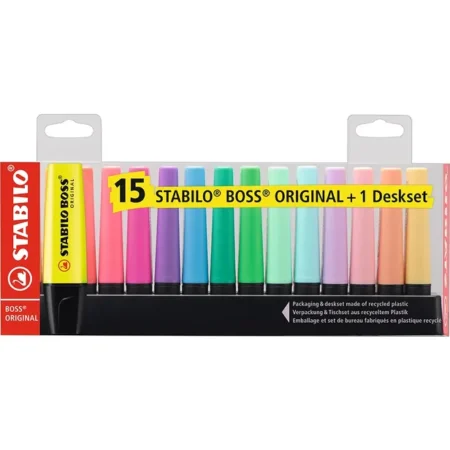 STABILO 15PC RESALTADOR KIT